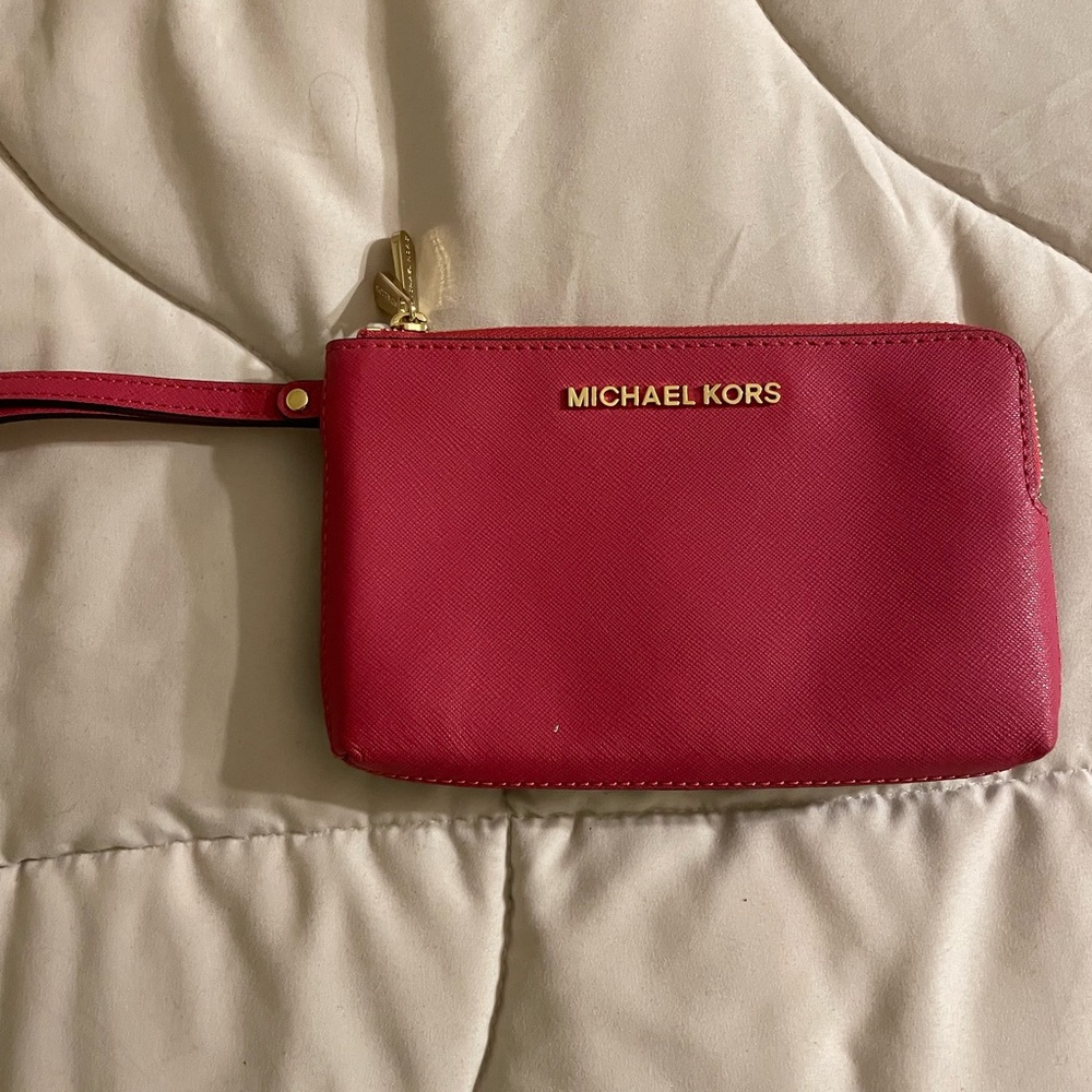 Michael Kors Vibrant Red Wristlet
